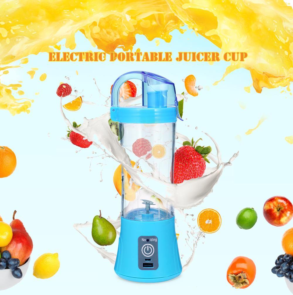 0739 Portable Blender Juicer Cup USB Rechargeable Electric Automatic Vegetable Juicer Cup Lemon Orange Maker Mixer Bottle Drop 380ml - SkyShopy 0739 Portable Blender Juicer Cup USB Rechargeable Electric Automatic Vegetable Juicer Cup Lemon Orange Maker Mixer Bottle Drop 380ml - SkyShopy